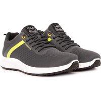 Crosshatch Kamran Men's Sleek Minimalist Trainers - Lightweight Everyday Comfort in Grey | Size: 8