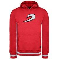 BoxRaw Men's Long Sleeve Red Pullover Hoodie | Size: Large