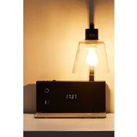 Living and Home Wall Light with Digital Clock in Black