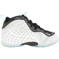 Nike Little Posite One PS "Warped Grid" Lace-Up White Smooth Leather Trainers | Size: Infant 10.5