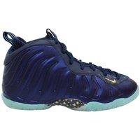Nike Little Posite One Lace-Up Blue Other Leather Trainers | Size: Infant 11.5