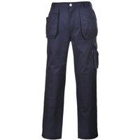 Portwest Men's Slate Hardwearing Workwear Trousers in Dark Navy | Size: Small