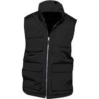Kariban Men's Quilted Full Zip Bodywarmer Gilet in Black | Size: 4XL