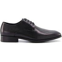 Dune London Men's Wide Fit 'Satchel' Leather Derbies in Black | Size: 9