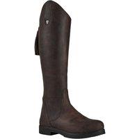 Moretta Women's Renata Leather Country Boots in Brown | Size: 4