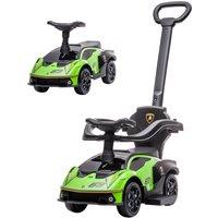 AIYAPLAY 2 in 1 Baby Push Car Lamborghini Essenza SCV12 Licensed Ride On for 1 - 3 Years in Green