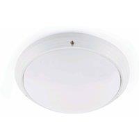 Netlighting Dakron 1 Light Outdoor Ceiling Light White IP65 E27