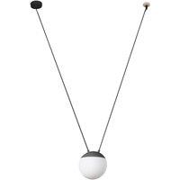 Netlighting Mine 1 Light Ceiling Pendant Wood Dark Grey E27