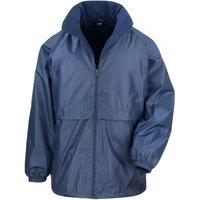 Result Core Men's Microfleece Lined Waterproof Jacket in Navy | Size: Medium