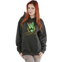 DC Bombshells Women's Poison Ivy Badge Heather Hoodie in Charcoal | Size: 2XL