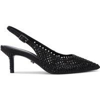 'Lazer Sling' Fabric Heels