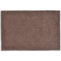 Allure Bath Fashions Chenille Bobble Bath Mat 60 x 90cm - Super Soft Microfibre & Non-Slip in Brown | Size: 60 x 90 cm