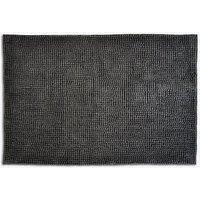 Allure Bath Fashions Chenille Bobble Bath Mat 60 x 90cm - Super Soft Microfibre & Non-Slip in Charcoal | Size: 60 x 90 cm