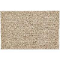 Allure Bath Fashions Chenille Bobble Bath Mat 60 x 90cm - Super Soft Microfibre & Non-Slip in Beige | Size: 60 x 90 cm