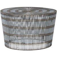 Orsina Natural Wireframe Coffee Table, Compact Small Round Table, Rustic Accent Table, Distinctive Decorative Table