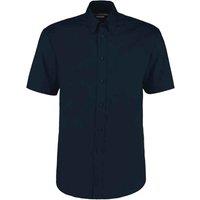 Kustom Kit Men's Oxford Classic Short-Sleeved Shirt in Dark Navy | Size: 15.5 in