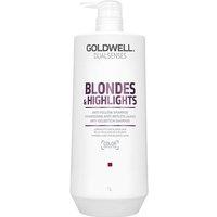 Goldwell Dual Senses Blonde & Highlights Anti-Yellow Shampoo 1000ml in Clear