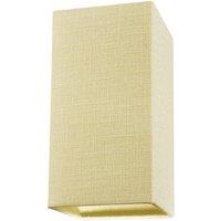 Happy Homewares Contemporary & Sleek Linen Fabric Lampshade in Cream | Size: 12 inches