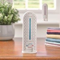 mysmartbuy Set of 2 Rechargeable Dehumidifiers - 110W Reusable Portable Moisture Absorber Devices, Reduce Humidity & Condensation in White