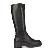 XY London Women's 'Maura' Chunky Sole Mid Calf Boots in Black | Size: 3