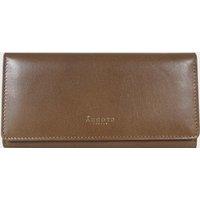 Assots London Women's 'CLAIRE' Real Polished VT Vintage Leather Flap Over Purse in Tan