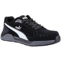 Puma Safety Men's 'Airtwist Low S3' Suede Safety Trainers in Black | Size: 6.5