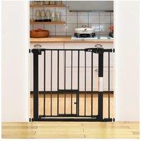 Pressure-Fixed Stair Gate Safety Gate with Pet Door