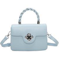 Fontanella Fashion Women's Mignon PU Leather Crossbody Top-Handle Bag in Light Blue