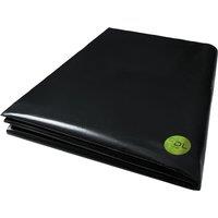 Pegdev 11m x 4m 500G Black Heavy Duty Polythene Plastic Sheeting Garden DIY 125MU