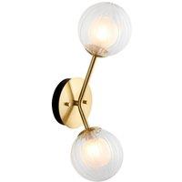 Netlighting 'ROME' Dimmable Stylish Contemporary Indoor Decorative Metal Wall Lamp in Yellow