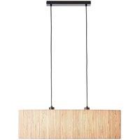Netlighting Longshore Bar Pendant Ceiling Lamp Natural Seagrass Matt Black
