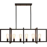 6-Light Industrial Modern Pendant Light