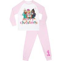 Barbie Girl's Christmas Pyjamas in Pink | Size: 2-3 Years