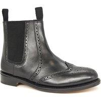 Frank James Men's Ludlow Welted Leather Chelsea Boots in Black | Size: 8