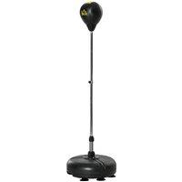 HOMCOM Punching Bag with Stand Boxing Bag Set with Adjustable Height in Black