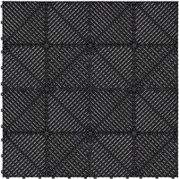 Monstershop Vented Garage Floor Tiles x 225 With Edges - Black