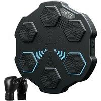 Obasyhig Black Digital Display Bluetooth Music Boxing Target with Gloves