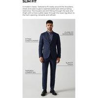 Burton Men's Claret Burgundy Slim Fit Suit Trousers | Size: 32R