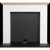 Adam Fires & Fireplaces Adam Chester Electric Stove Fireplace in Pure White & Black, 39 Inch