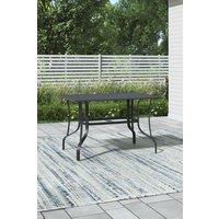 Garden Metal Slatted Dining Coffee Table