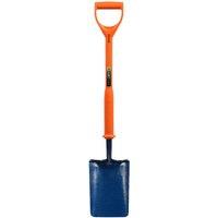 Pegdev Shocksafe Insulated Trenching Shovel - 7 x 11 Blade, 1000V Rated, BS8020:2011 in Orange