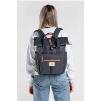 Seventeen London 'Canary Wharf' 12L Roll Top Backpack in Dark Grey