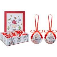 VFM e-Store Christmas Bauble Decoration Hanging Tree 12 12 piece 7. Set in White