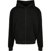 Build Your Brand Men's Ultra Heavyweight Full Zip Hoodie in Black | Size: XL