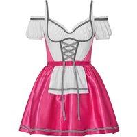 Ann Summers Women's Beer Maid Dress in Pink | Size: 2XL