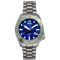 Shield Men's Atlantic Abalone Bracelet Watch with Date in Blue