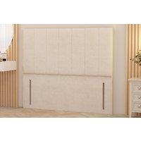 Somnior Austin Plush Velvet 54 Floor Standing Upholstered Divan Headboard in Ivory | Size: Super King