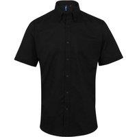 Premier Men's Signature Short-Sleeved Shirt in Black | Size: 20 inches
