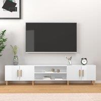 Berkfield Home TV Cabinet High Gloss White 180x31.5x40 cm Engineered Wood
