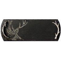 Selbrae House Slate Serving Tray - Small - Stag - Gift Boxed in Dark Grey